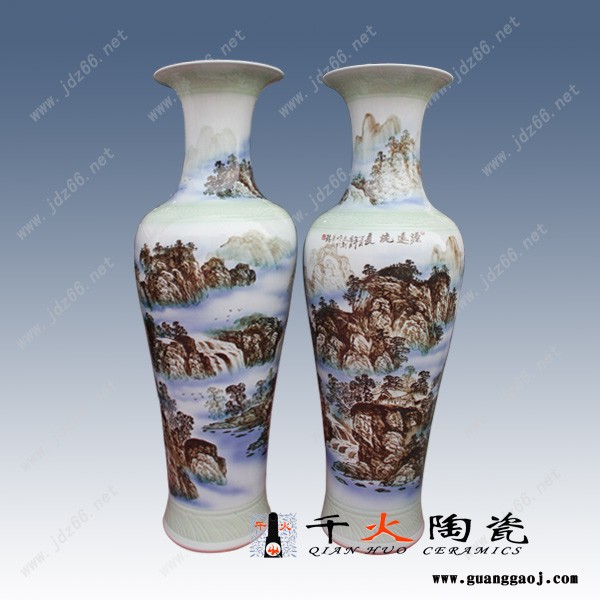 商务礼品陶瓷大花瓶居家装饰花瓶定制厂家图2