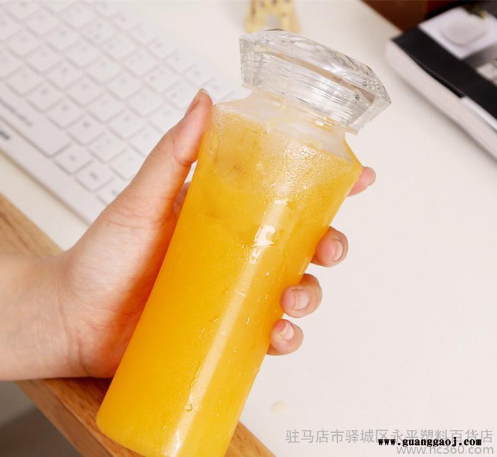 厂价冷冻钻石杯女士便携 创意礼品塑料水杯 太空杯 学生口杯图3