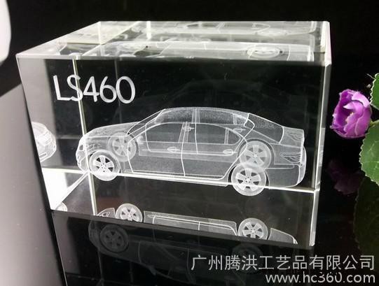 4S店节日活动纪念品水晶车模内雕定制水晶车模制版文件 试驾活动送礼品水晶烟缸水晶摆件礼品定制 水晶立体内雕图6