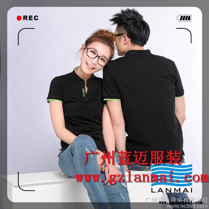 供应蓝迈服装0306#立领广告衫定做图3