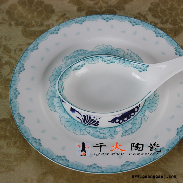 千火陶瓷 彩和为贵套装餐具定制图2