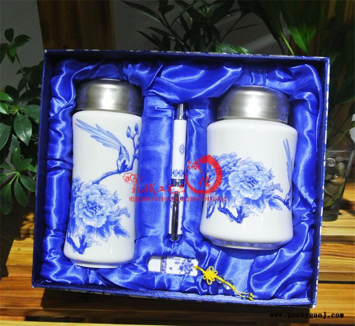 创意新奇特泼墨陶瓷礼品 古典商务套装 教师节老师福利小礼品定图3