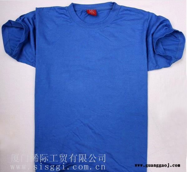 T恤衫 广告衫专业生产 纯棉空白圆领T恤 空白T恤批发 烫画T恤图2