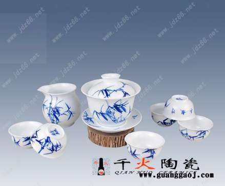 千火陶瓷茶具厂家 功夫茶具礼品茶具定制图1