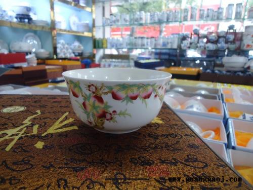 景德镇陶瓷寿碗生产厂家 定做加字的福寿碗回礼礼品碗图5