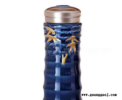 可定制中国风办公 商务杯礼品竹节随身杯养生礼品创意水杯图2