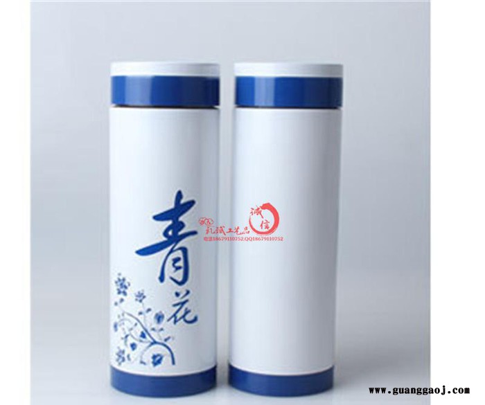 公关广告礼品 青花瓷家居礼品新奇特创意年会陶瓷礼品印刷公司名图3