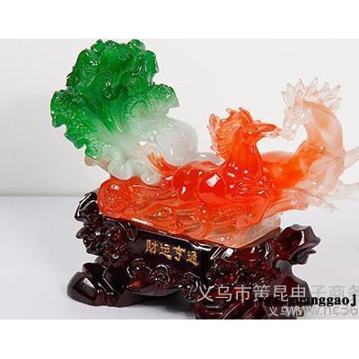 树脂仿玉财运亨通马招财工艺礼品家居摆件 家居饰品 创意开业礼品