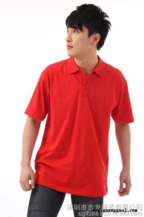 sun 全棉翻领短袖t恤衫可作班服厂服活动服广告衫员工装来图印花图8