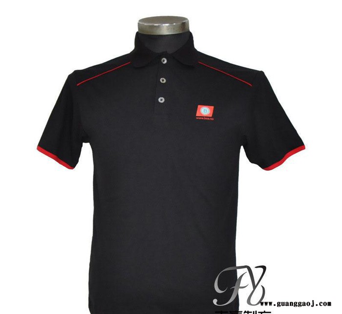 纯棉POLO衫定做广告衫工衣短袖印字翻领工作服t恤定制绣lo图1