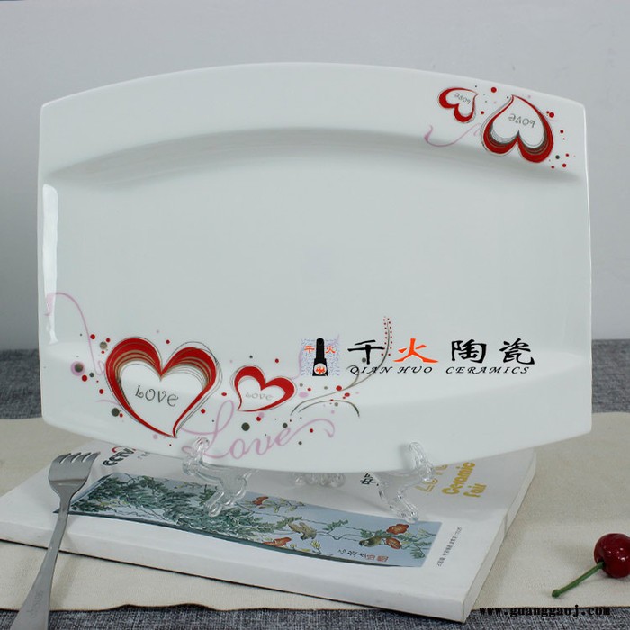 陶瓷餐具礼品批发 28头便宜的餐具批发 定做加字的餐具图4
