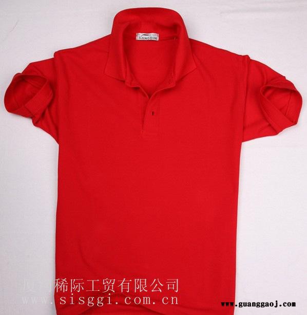 批发定做广告衫 空白翻领短袖T恤 文化衫定制 工作服T恤图2