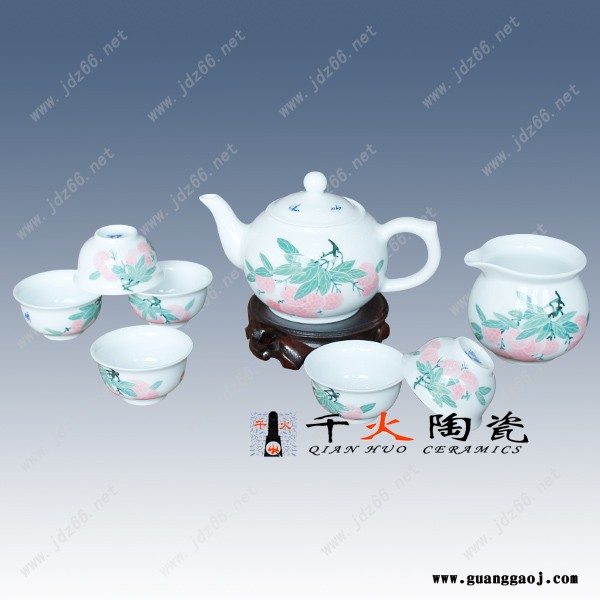 手绘茶具定制 手工陶瓷茶具价格图5