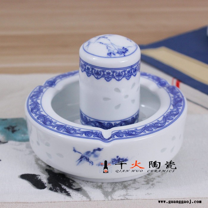 景德镇正宗青花玲珑陶瓷餐具套装 56头**礼品瓷厂家批发图6