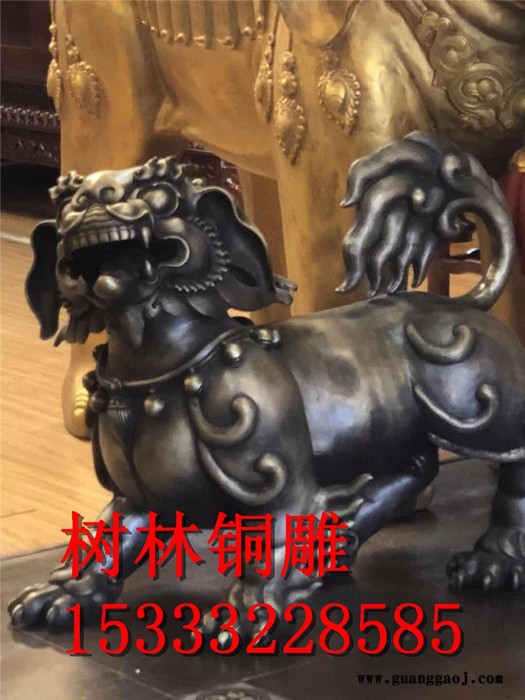 纯铜酒爵 贵金属礼品个性定制 工艺礼品摆件铜雕城隍爷铜像摆件 珈蓝韦陀菩萨佛像财神.图6