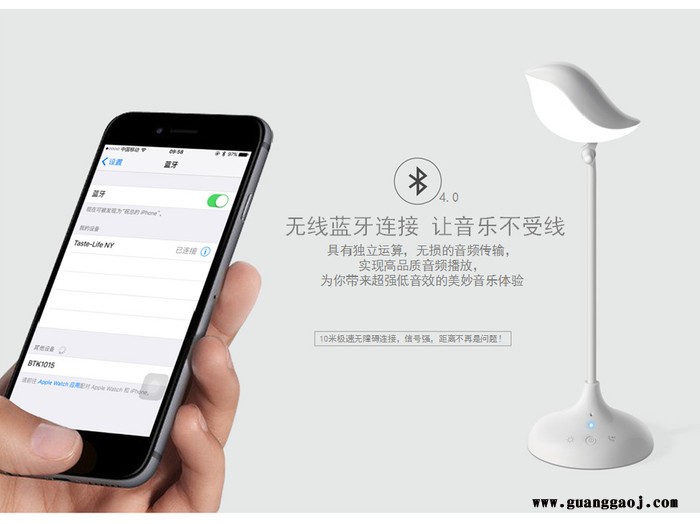 护眼台灯 同款黄光USB蓝牙鸟语台灯 **创意礼品台灯图3