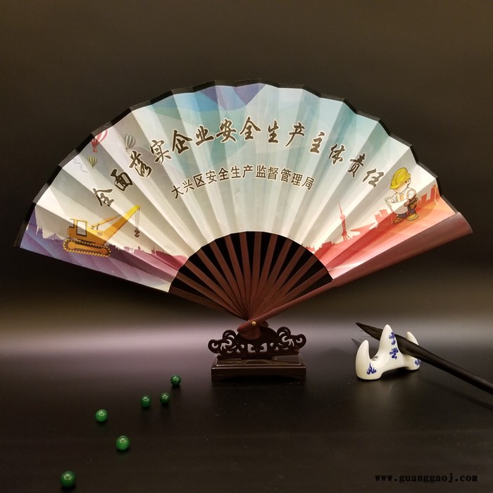 义和 扇子 山东礼品扇 纸扇定制 ** 全国供应图4