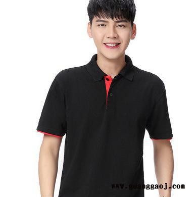 新款T恤定制翻领短袖广告衫工作服 活动文化衫团体服装印制LOGO图2