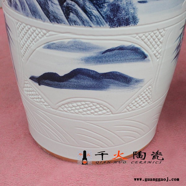 陶瓷大花瓶图片 礼品花瓶定制价格 落地大花瓶图1