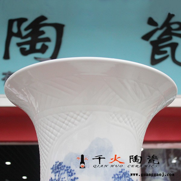 陶瓷大花瓶图片 礼品花瓶定制价格 落地大花瓶图2
