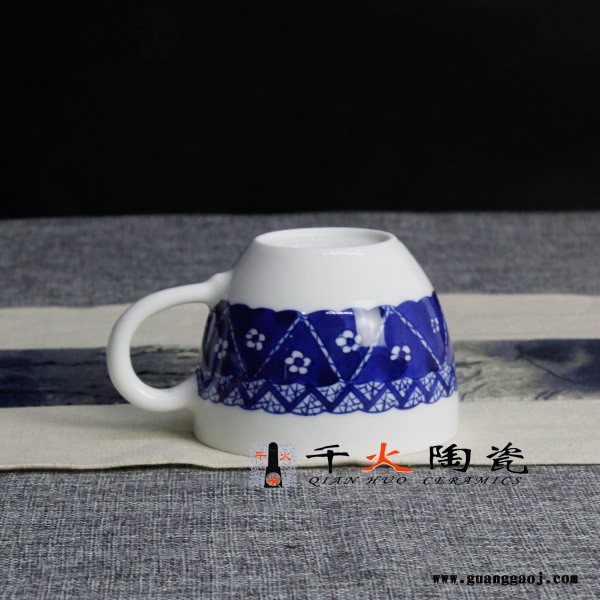 定制陶瓷咖啡杯带碟 景德镇陶瓷咖啡具印LOGO图2