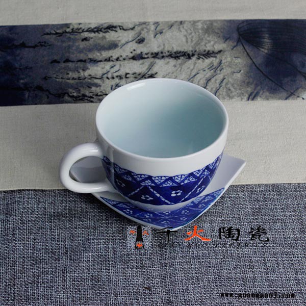 定制陶瓷咖啡杯带碟 景德镇陶瓷咖啡具印LOGO图4