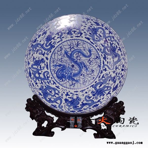 景德镇陶瓷国庆礼品纪念盘定制 景德镇陶瓷纪念盘图2