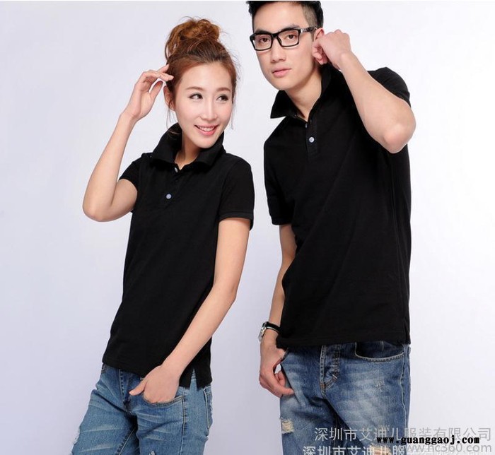 纯棉POLO衫定做广告衫工衣短袖印字翻领工作服T恤定制绣lo图1