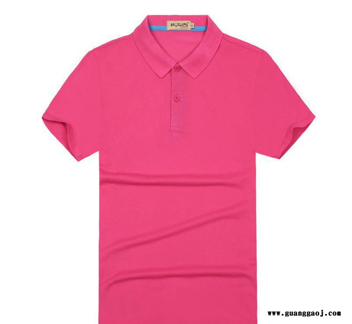 短袖纯棉翻领工作服定做男女式T恤定制广告衫文化衫印LOGO