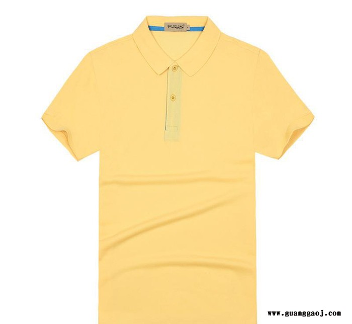 短袖纯棉翻领工作服定做男女式T恤定制广告衫文化衫印LOGO图2
