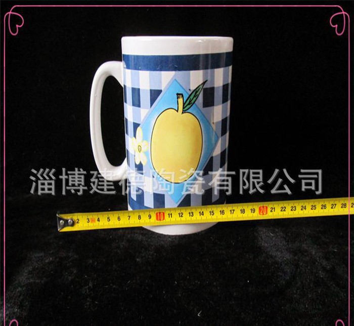 创意方格马克杯 咖啡杯 创意礼品杯 广告促销大容量陶瓷杯图3