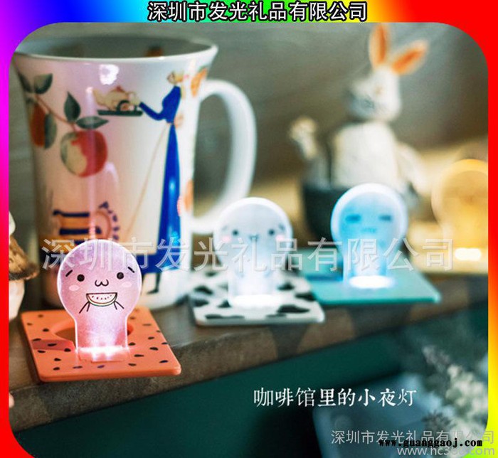 中国销量 的卡片灯 led灯泡小夜灯创意银行赠送客户礼品图1