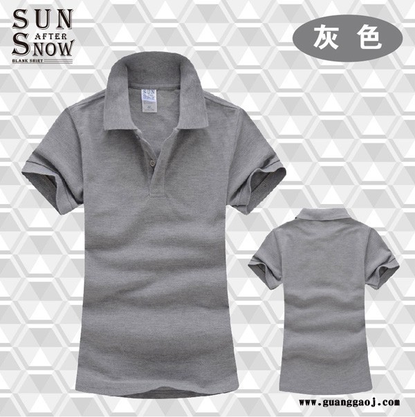 雪阳珠地棉翻领polo衫短袖 工作服工衣定做工厂现货直批印花刺绣图4