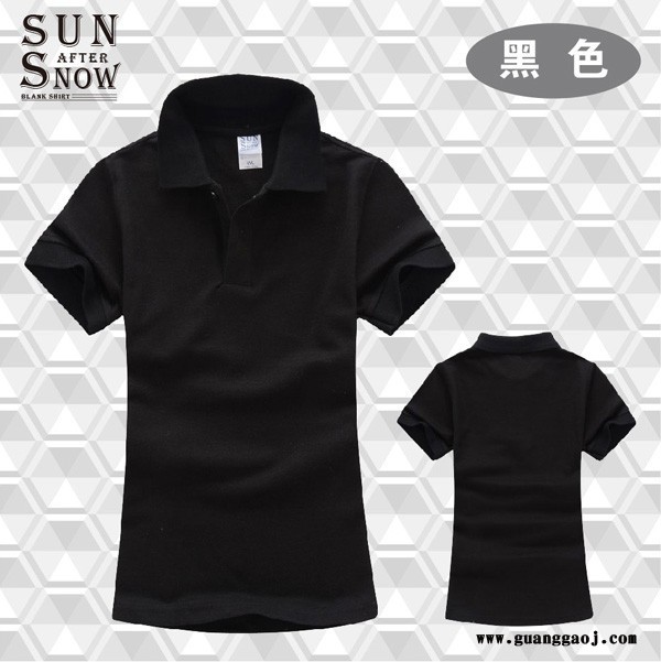 雪阳珠地棉翻领polo衫短袖 工作服工衣定做工厂现货直批印花刺绣图2