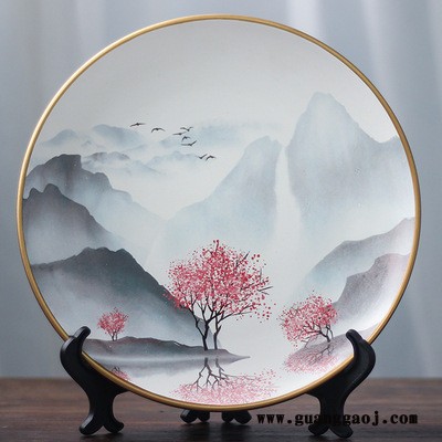陶瓷纪念盘定做 周年礼品瓷盘 景德镇陶瓷纪念盘生产厂家图4