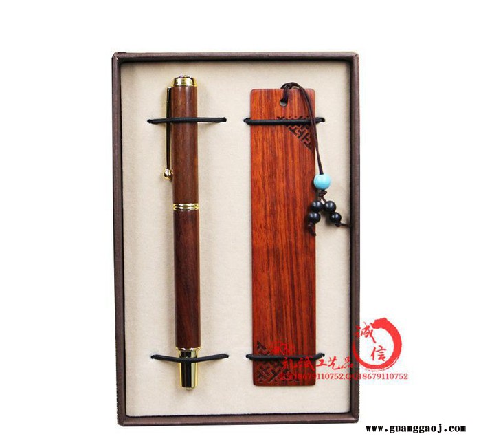武进红木书签定做 创意书签diy小礼品套装 复古木质校庆礼品图2