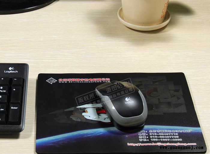 广告宣传赠品鼠标垫 传统行业礼品鼠标垫 二维码扑克创意鼠标垫图2