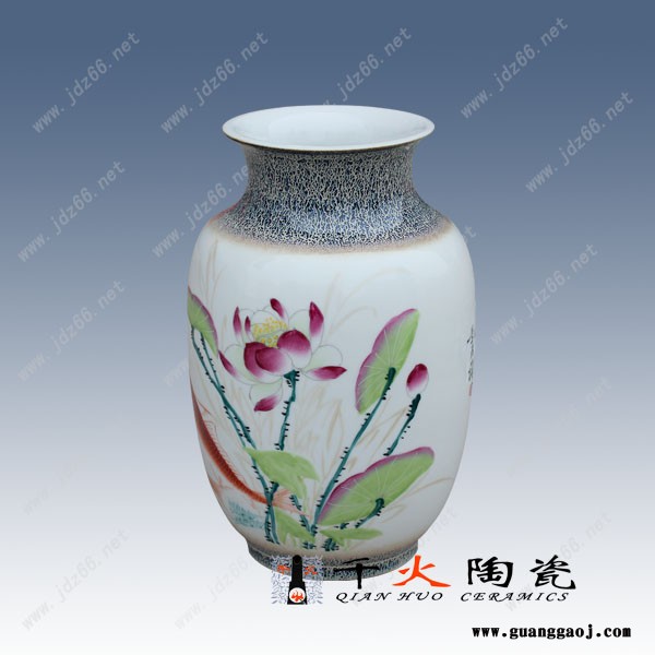 礼品陶瓷花瓶订制 花瓶瓶身加字加logo 定制花瓶图3