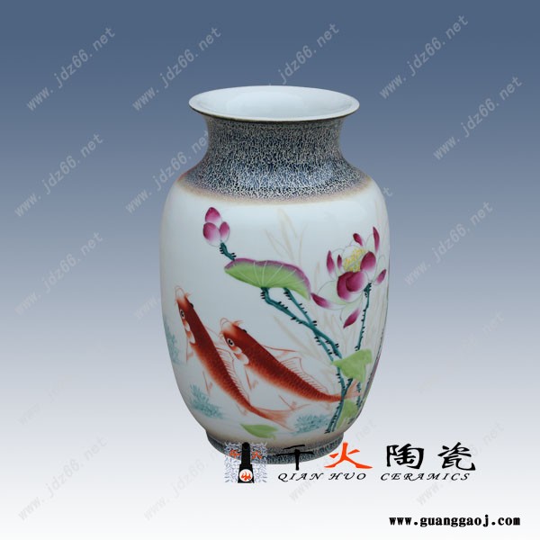 礼品陶瓷花瓶订制 花瓶瓶身加字加logo 定制花瓶图1