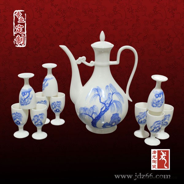 定制中秋节礼品酒具 批发自动陶瓷酒具厂家图7