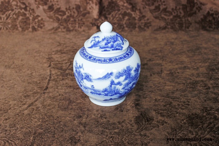 景德镇陶瓷食品罐 陶瓷蜂蜜定制加字加画面 陶瓷罐订做价格图7