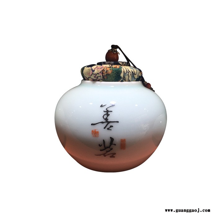 景德镇陶瓷食品罐 陶瓷蜂蜜定制加字加画面 陶瓷罐订做价格图5