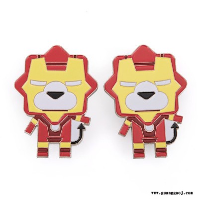 厂家供应卡通狮子徽章定制 礼品校庆活动 锌合金铜制作新颖可爱  欢迎来图定制 金属胸针定做