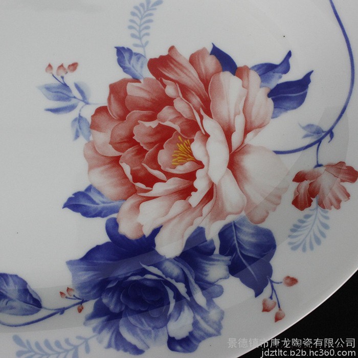 千火陶瓷 定做碗盘餐具 定做加LOGO的餐具图2