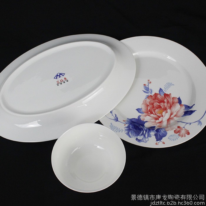 千火陶瓷 定做碗盘餐具 定做加LOGO的餐具图5