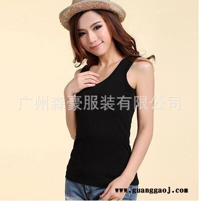 夏季全棉宽肩背心，火爆新款直销，广告衫工作服专业定制图1