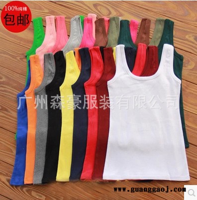 夏季全棉宽肩背心，火爆新款直销，广告衫工作服专业定制图2