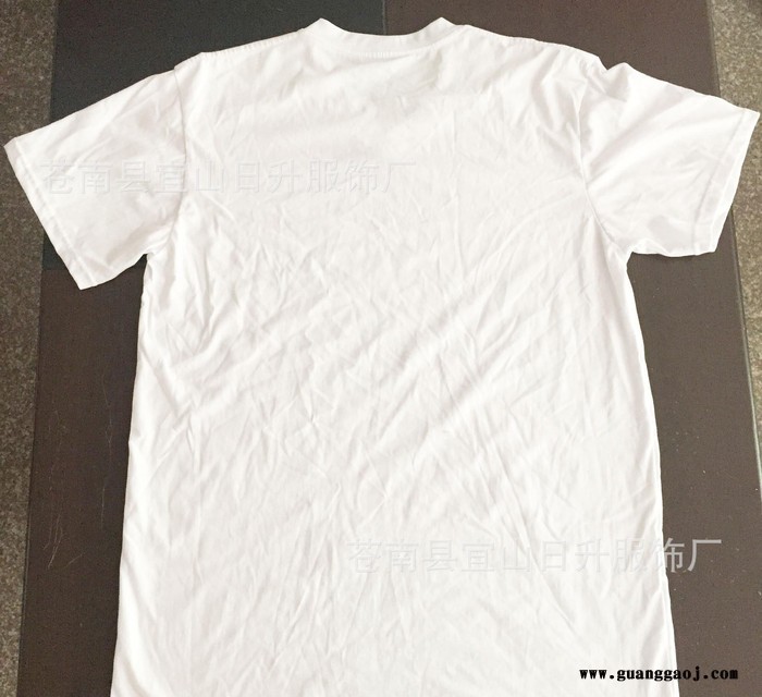 纯棉空白v型领短袖文化衫广告衫T恤衫 男式短袖印花班服
