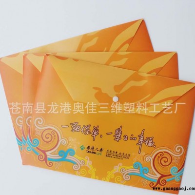 直销泰康人寿保单袋PP按扣袋文件袋资料袋保险礼品 可定制
