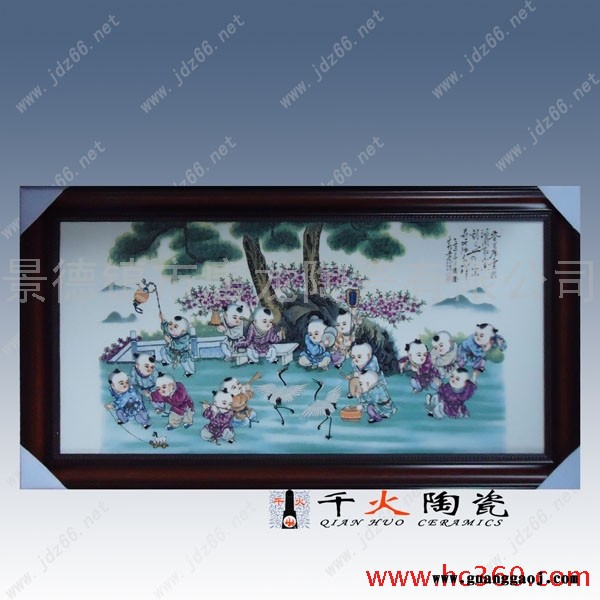 年会礼品瓷板画价格 景德镇陶瓷板画厂家图2